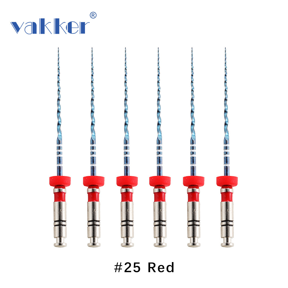 V Blue Dental NiTi Rotary Endo Files Heat Activated Root Canal File 25mm 21mm