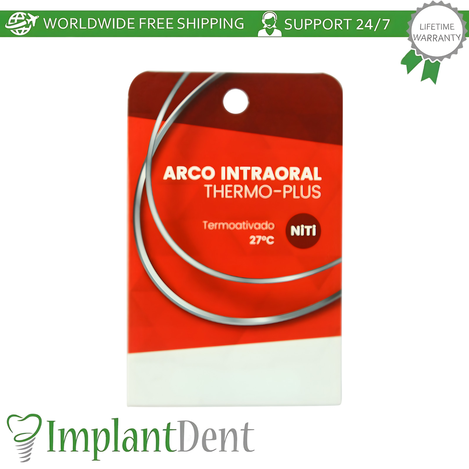 NiTi Thermo Plus Heat-Activated Dental Alignment And Leveling Wire Round Form