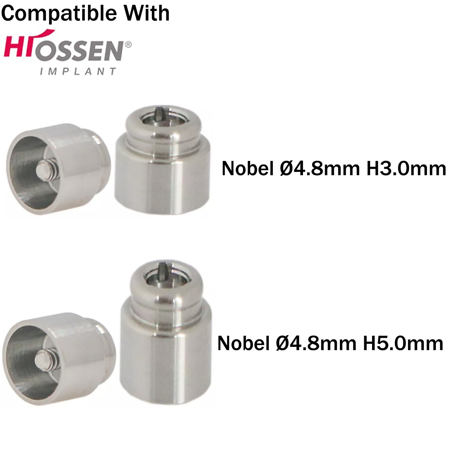 Multi-Unit Locator Abutments Attachment ∅4.8mm fits Hiossen Oss Nobel Active