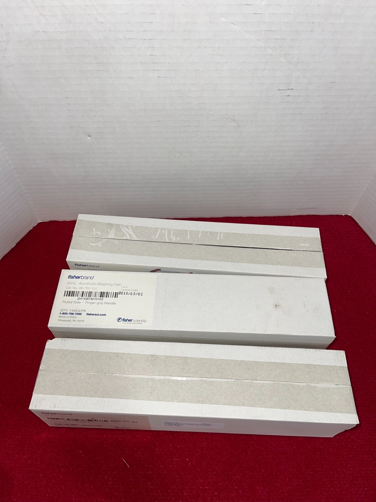 432 FisherBrand 08-732 Aluminum Weighing Dishes/Dish w/ Handle Fisher Scientific
