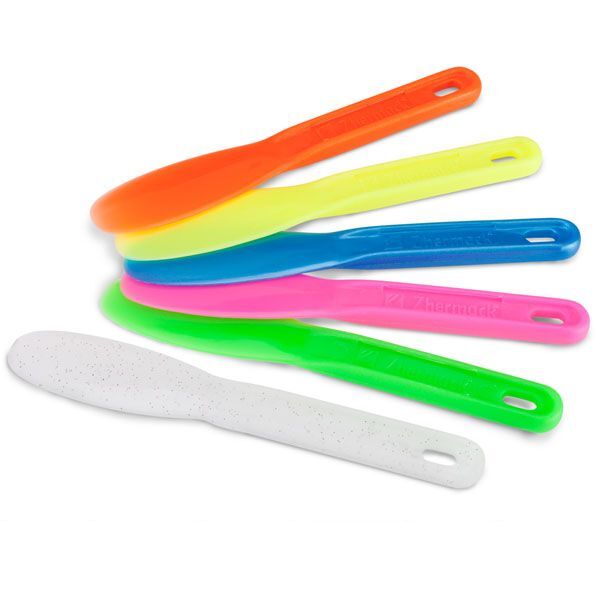 Zhermack Plastic Mixing Spatulas, Assorted Colors 6/Pk. 7.5″ Long, Flexible