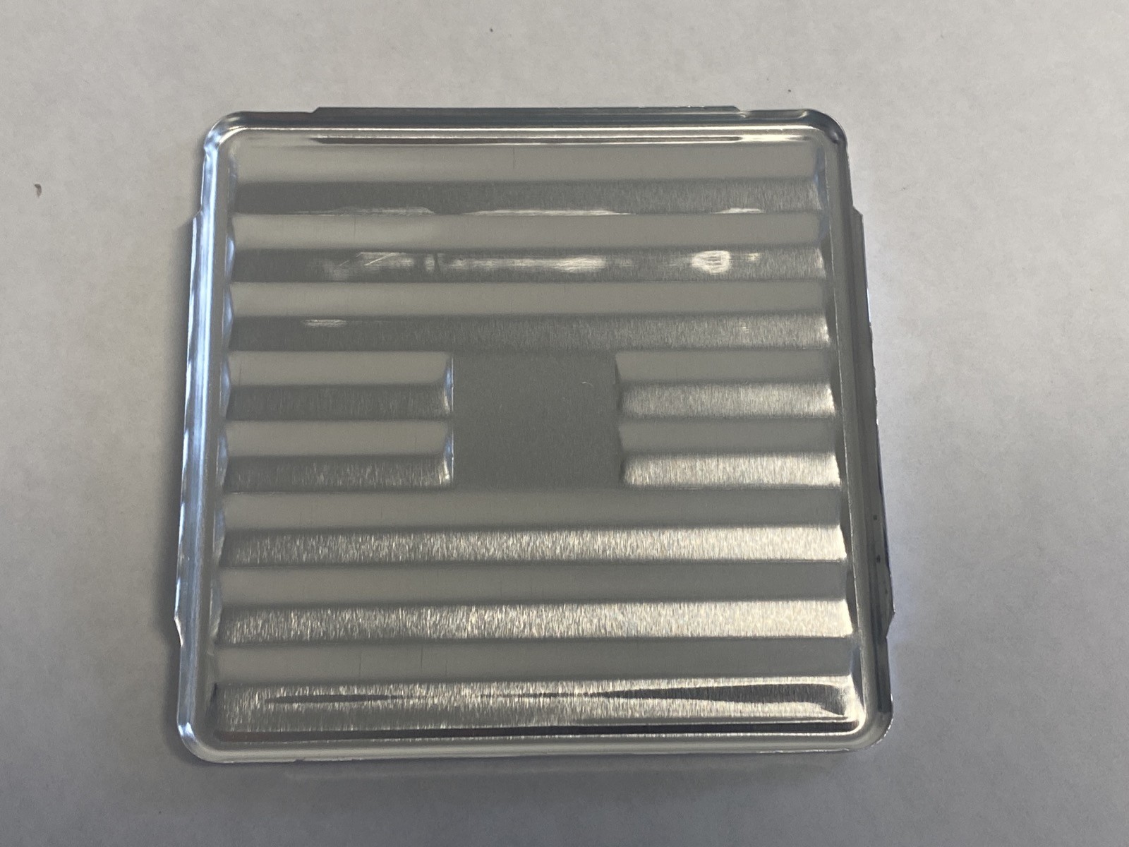 (10/Pack) Aluminum Weighing Dish Drying Pans 3”x3” ID Square 1.4-1.5mm Depth