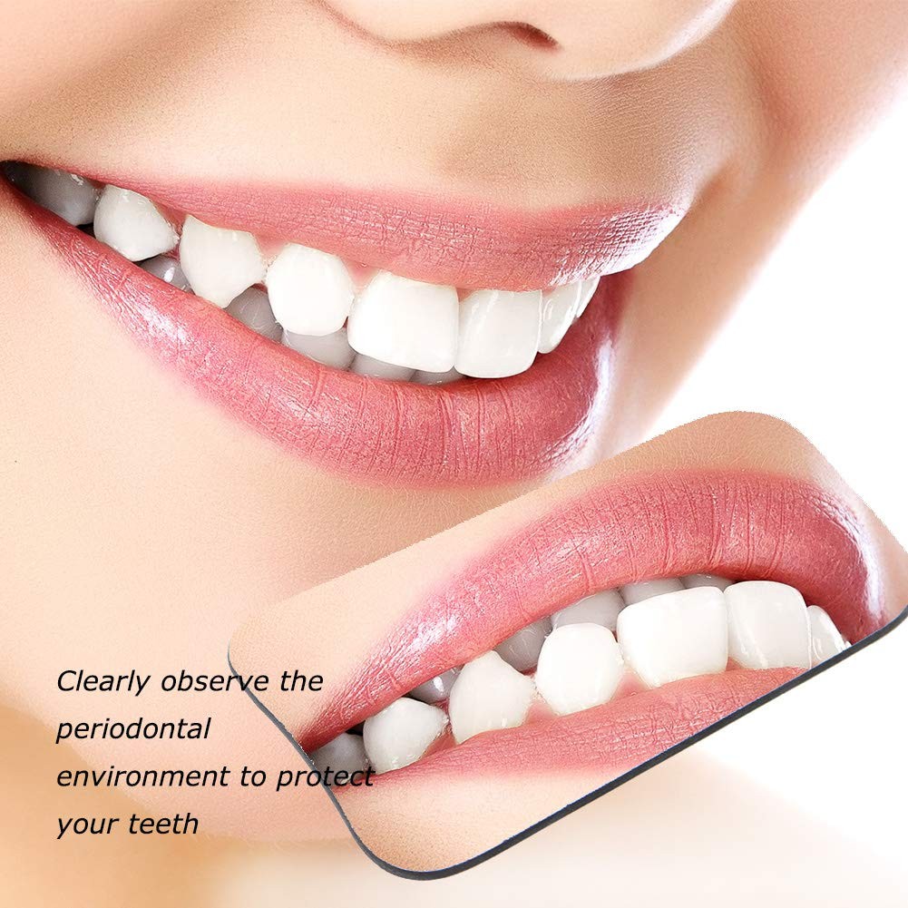 Angzhili 5Pcs/Set Dental Photography Mirrors 5 Count (Pack of 1), Silver