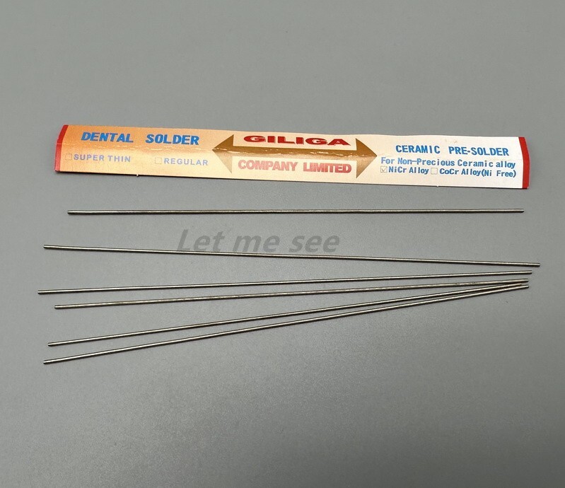 Dental Lab Solder NiCr High Temperature Welding Rod Ceramic Soldering Material