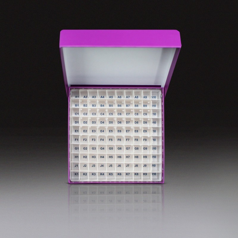 CellGrow Scientific 100 Place Storage Box Bulk Pack 5 rack/wrap 20 rack/bx Qty20