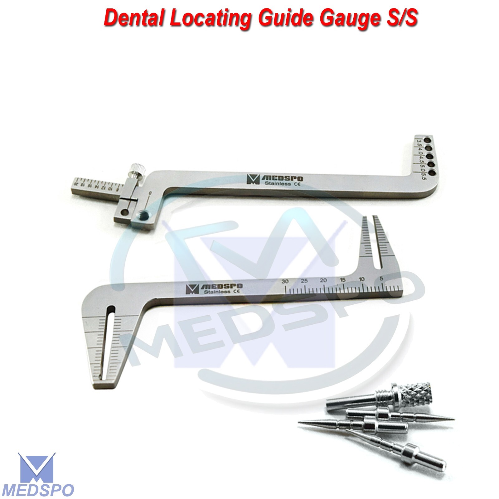 Dental Gauge Implant Surgical Drilling Guide Locator Parallel Depth Pin Tools