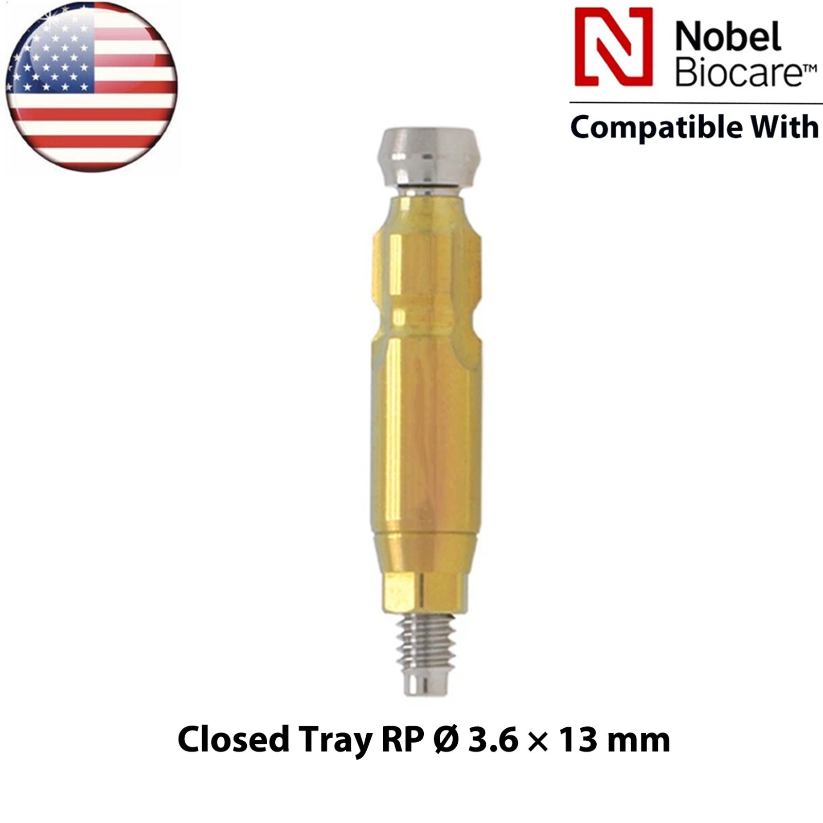 US Implant Impression Transfer Coping Close Tray NP/RP Fits Nobel Biocare Active