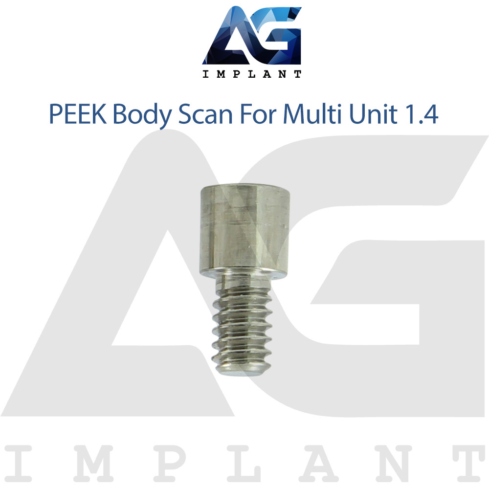 5 PEEK Body Scan For Multi Unit System Abutments 1.4 – Hexagon 2.42 With Screw