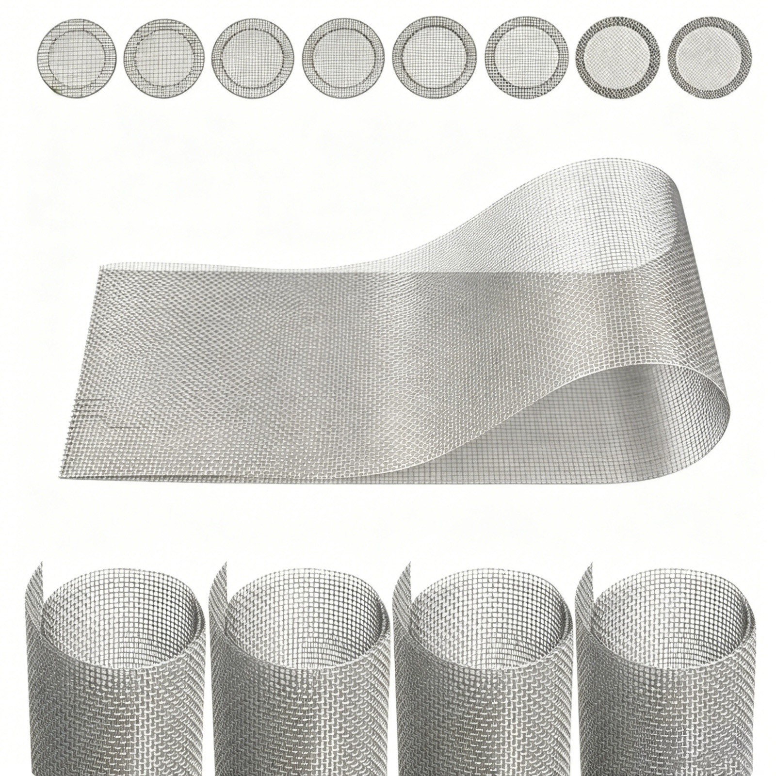 Woven Wire Mesh Stainless Steel (filter grading sheet) Metal Silk to Heavy Gauze