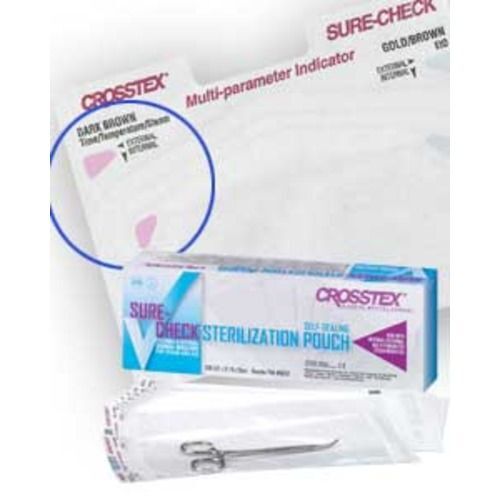 Sure-Check 3.50″ x 9″ Sterilization Pouch 200/Bx. Self-Sealing with Built-In