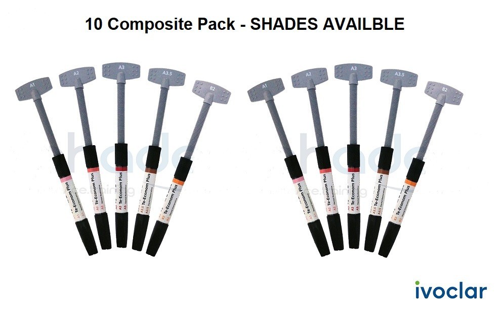 Ivoclar Te-Econom Plus LC Hybrid Dental Restorative Composite 4gm OR Bonding