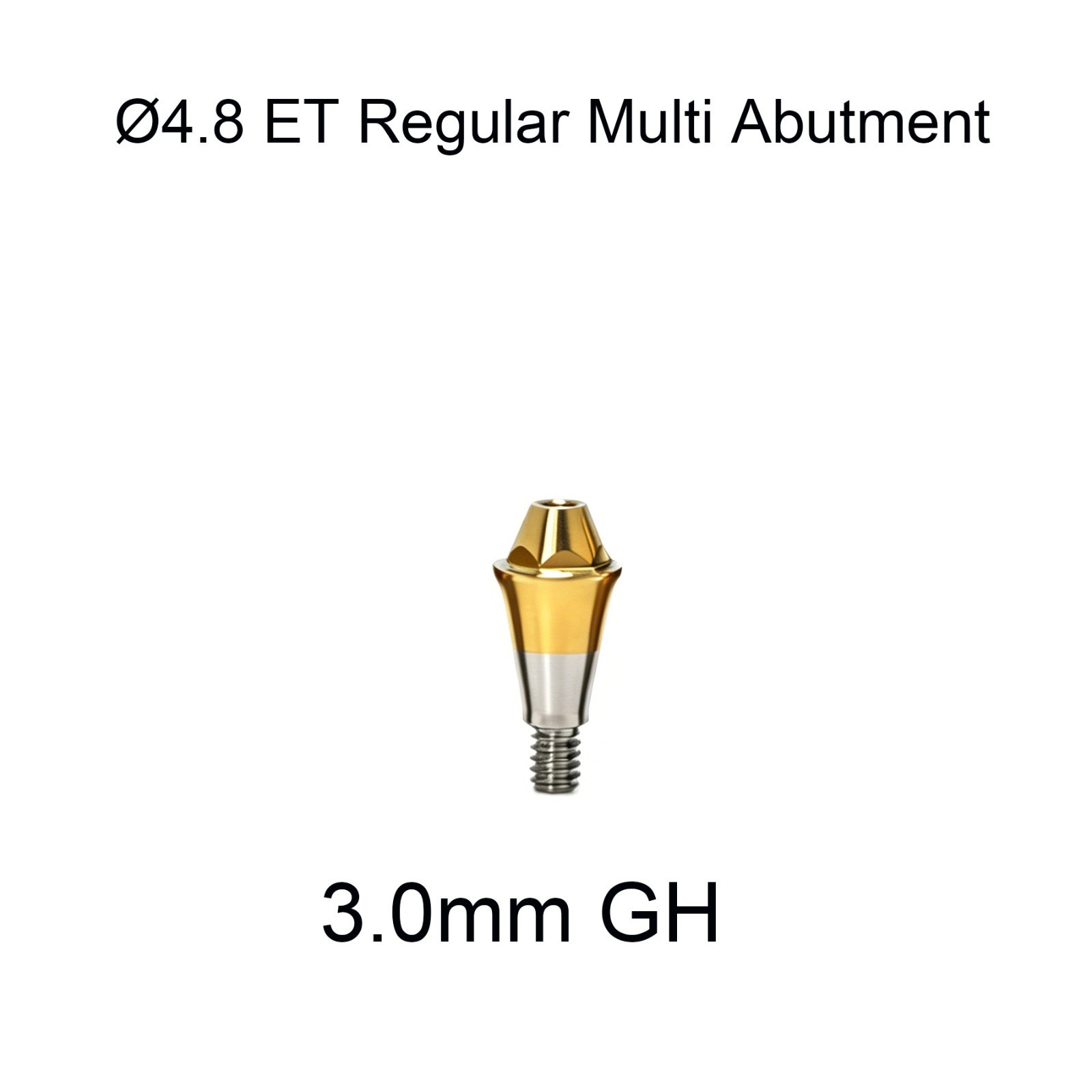 Dental Multi unit straight abutment 4.8 Bridge MUA fits Hiossen Oss Mini/Regular