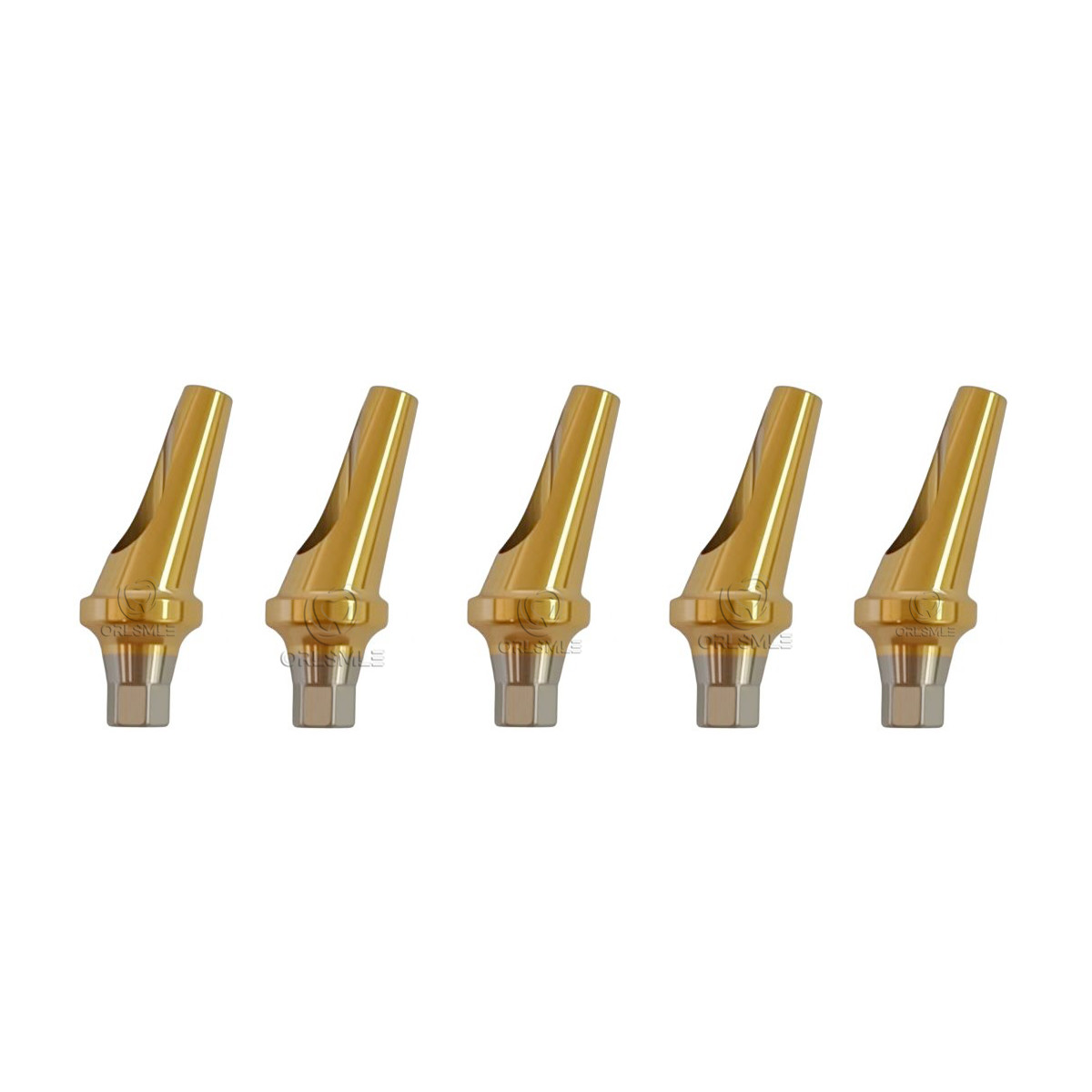 Dental angled cemented abutment for Osstem Hiossen 17 degree mini regular
