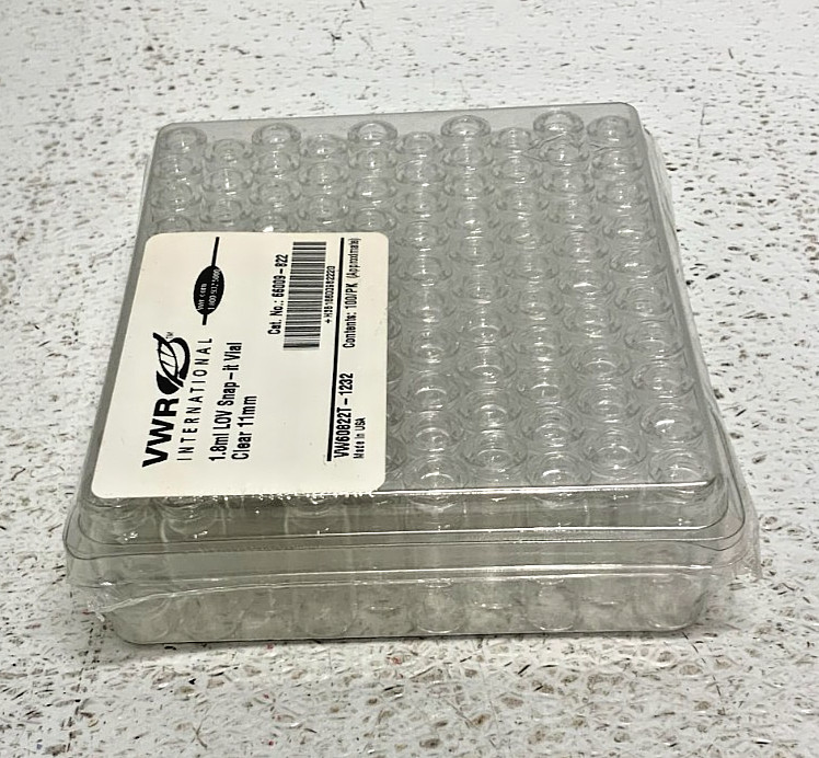 NEW Lot of 7 Packs VWR 82028-414 Autosampler Vial Clear ID Snap-It 1.8ml 100/PK