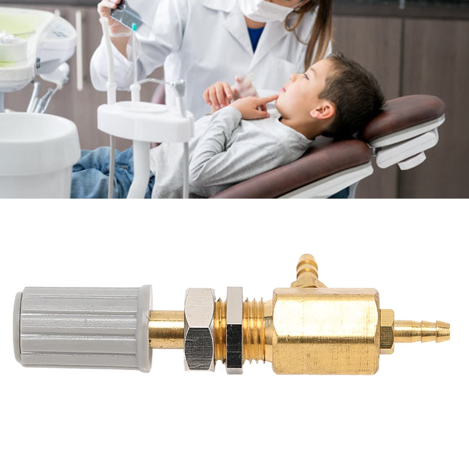 Dental Water Valve, Fully Universal Dental Water Pressure Valve T Shape for C…