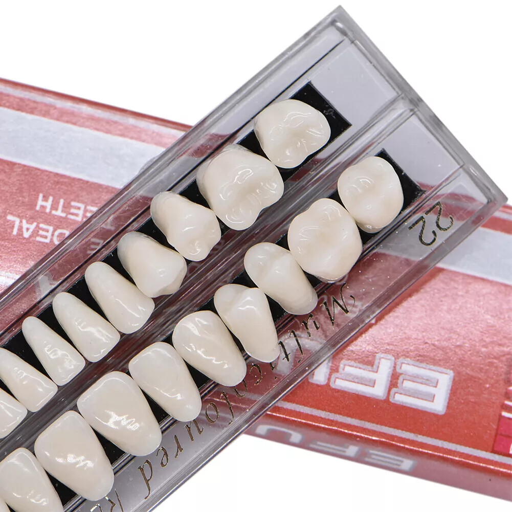 Dental Acrylic Resin Denture False Teeth Temporary A2 A3 Shade 22# 23# 28pcs/set