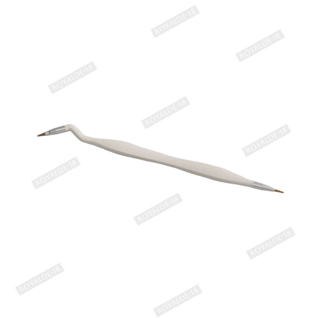 Dental Brush Pen Replaceable Brushes Tips Straight Curved Head Mini Micro Brush