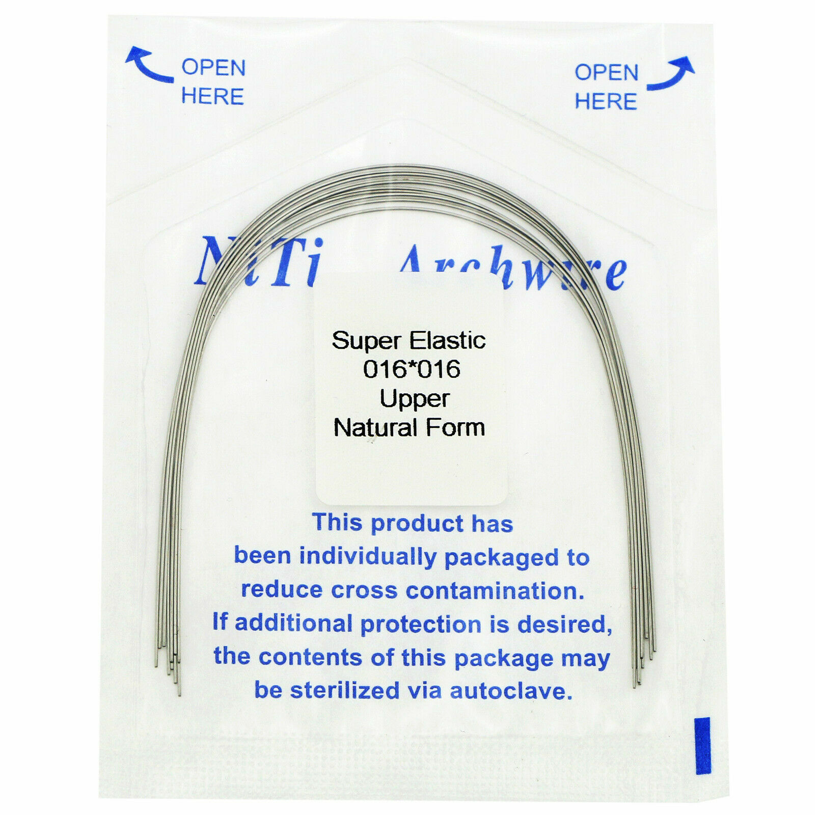 150pcs Dental Orthodontic Super Elastic Niti Arch Wire Round Rectangular Natural