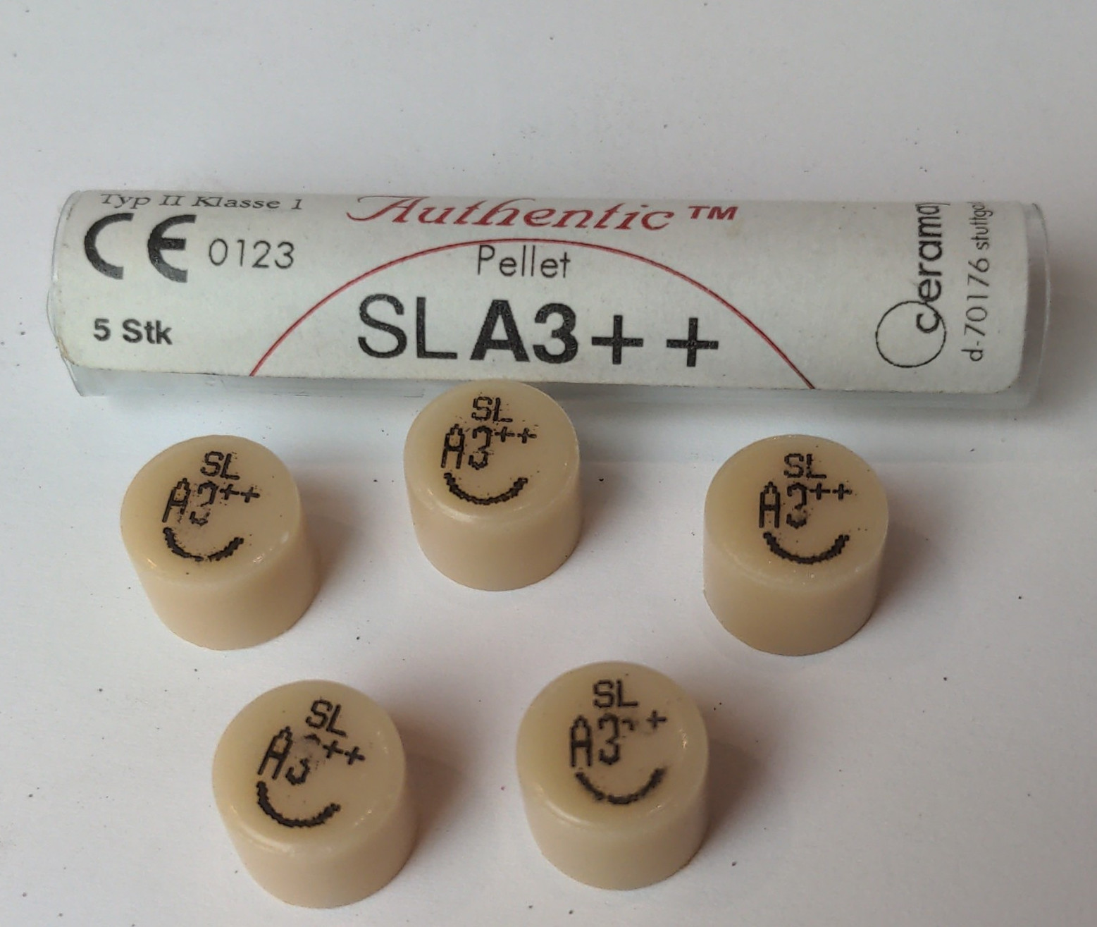 Ceramay SLA3++ Authentic Ceramic Ingots/Pellets for Dental Laboratory 5 Pieces