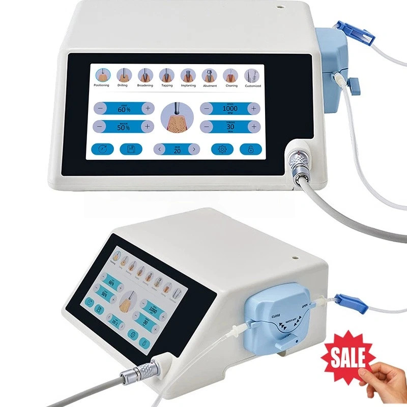 Dental Implant Motor Touch Screen AC100-240V Brushless /1:5 LED Contra Angle
