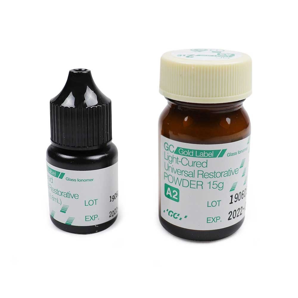 GC Fuji LC 2 Light Cure Gold Label Restorative Glass Ionomer Dental Mini Pack