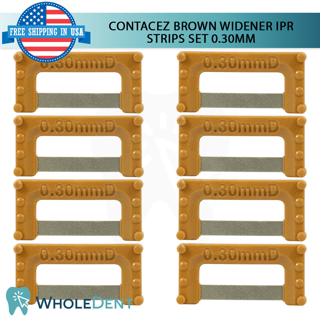 ContacEZ Brown Widener IPR Plus 8 Strips Orthodontic Interproximal Reduction