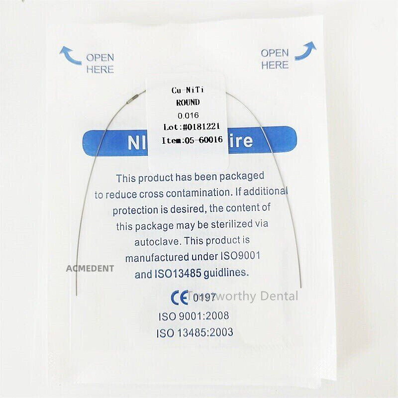 Dental Orthodontic Copper Cu-Niti Round Damon Form Arch Wires