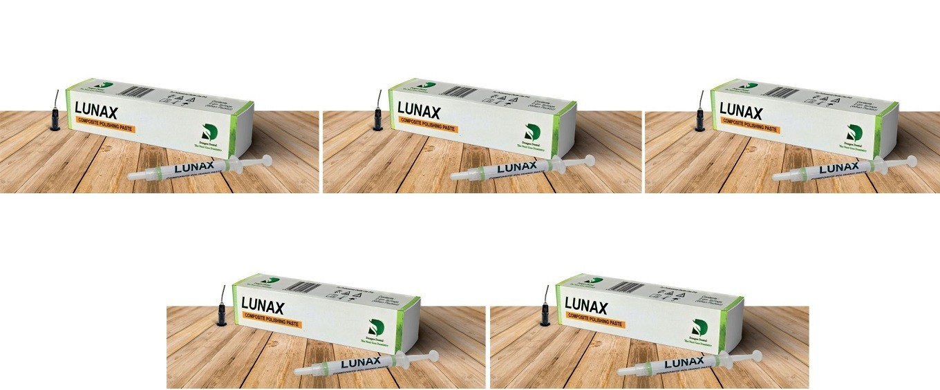 5 x Dental LUNAX Composite Polishing Paste 2gm Polishing of All Restoration