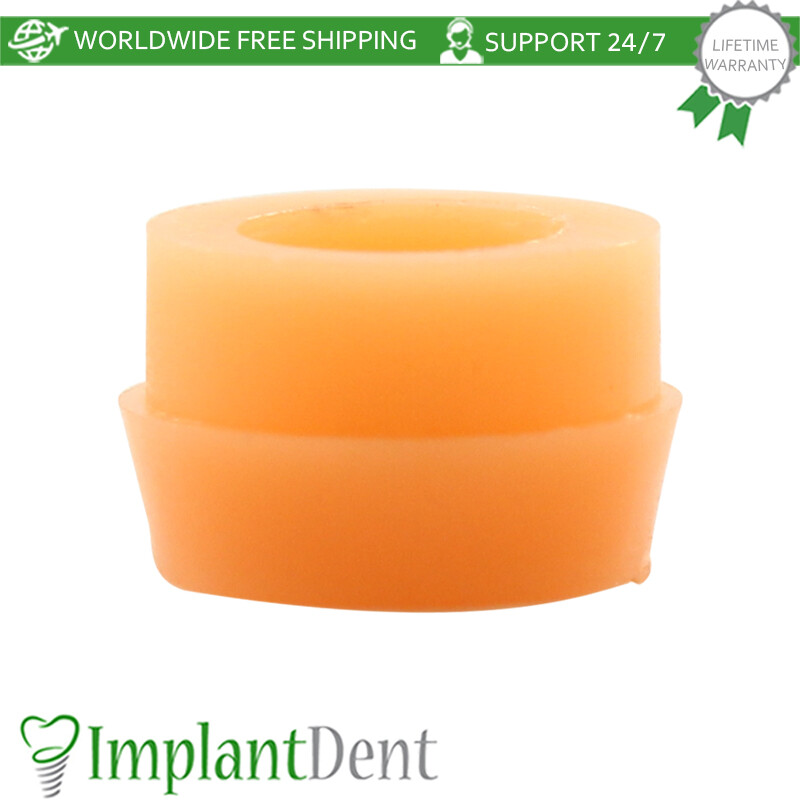 5x Dental Soft Silicone Cap Regular Size For Ball Overdenture Attachment
