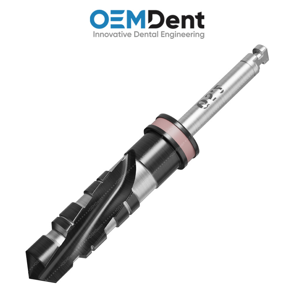 Carbon DLC Step Drills 16mm Universal Instrument Tool Dental Fixtures Placement
