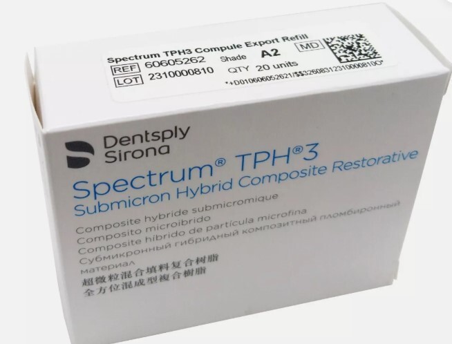 Dentsply Sirona TPH3 A2 Light-cure Restorative Composite 20 Compules/Pk 60605262