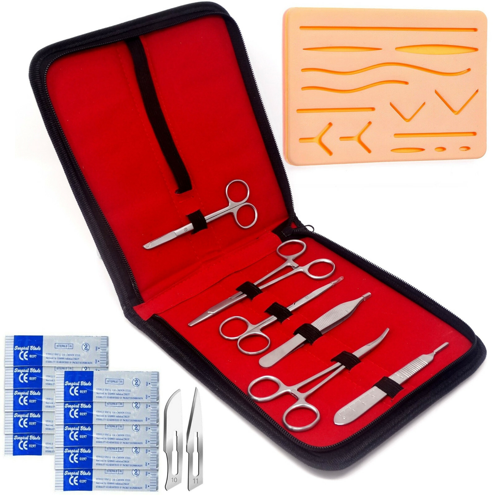 27 Piece Practice Suture kit for Medical and Veterinary Student Training