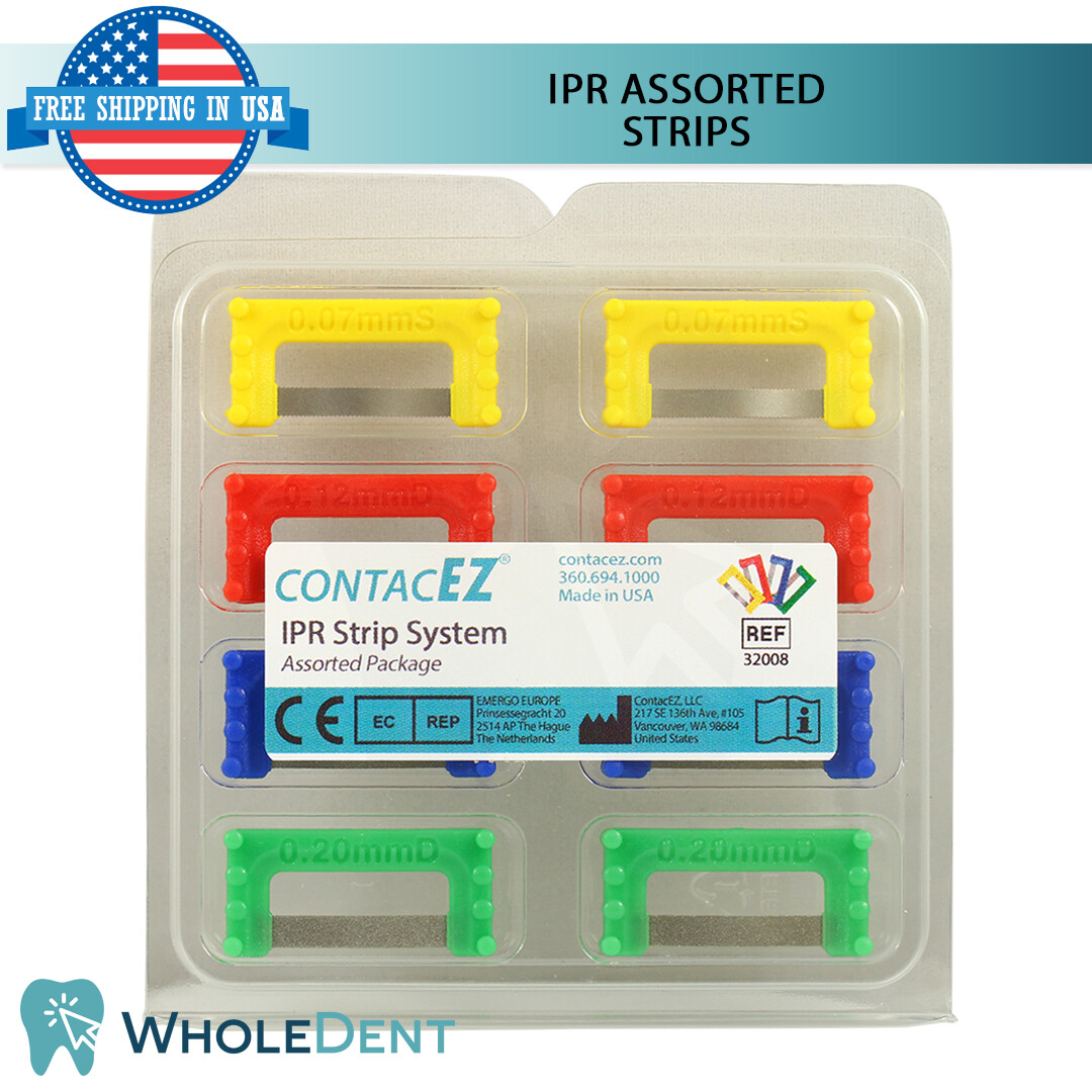 ContacEZ Supra IPR Kit Orthodontic Interproximal Reduction Disc Strips Tray