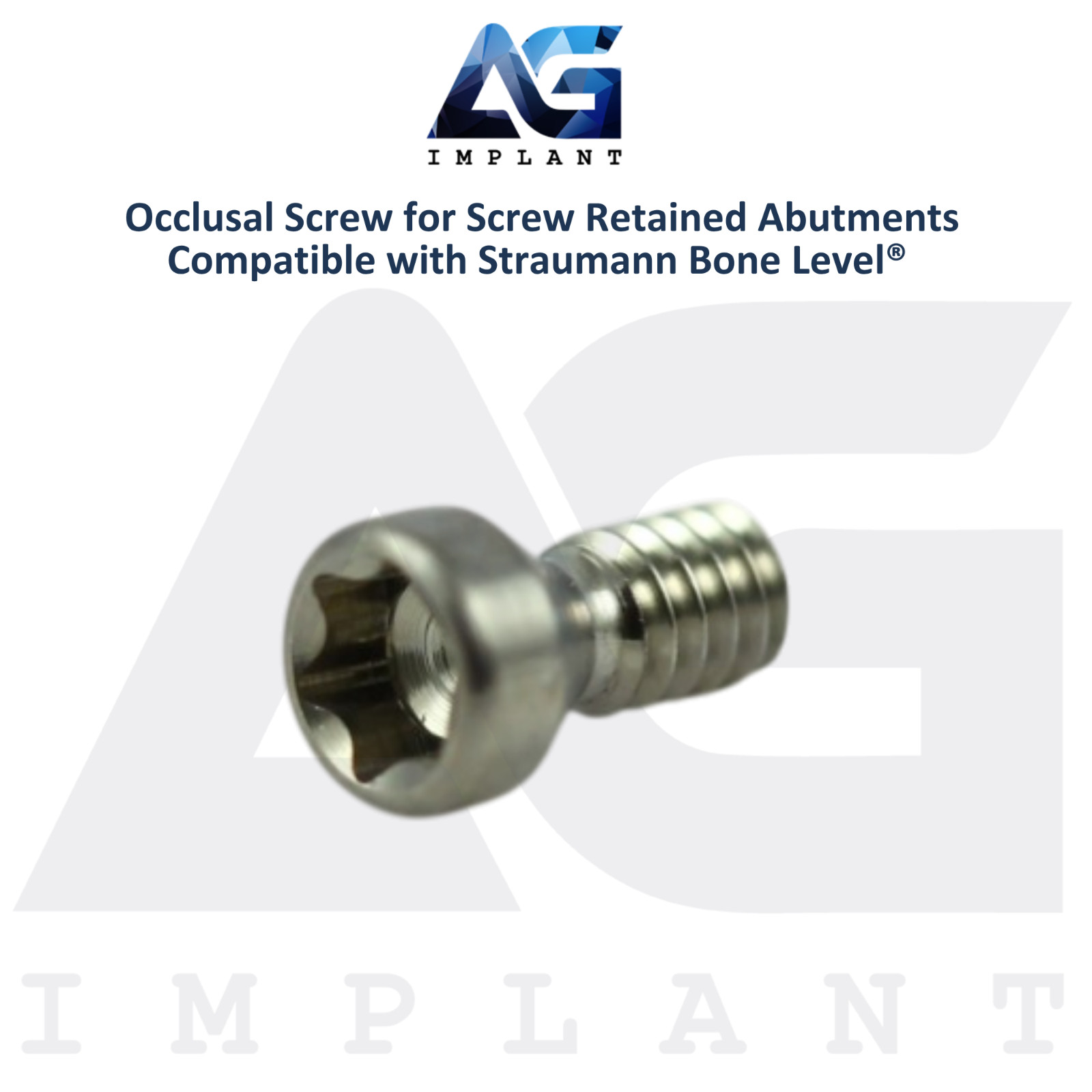 5 Titanium Screw Retained Prosthetics Straumann B0ne Level® Compatible 3.7mm