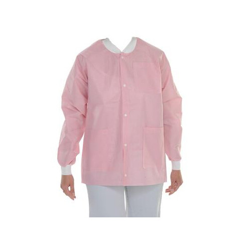 ValuMax 3630PKL Extra-Safe Jackets Pink Large SMS Fabric 10/Pk