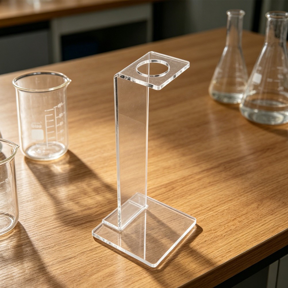 Acrylic Syringe Stand: Clear Vertical Storage Rack for 50ml Syringes – Enteral