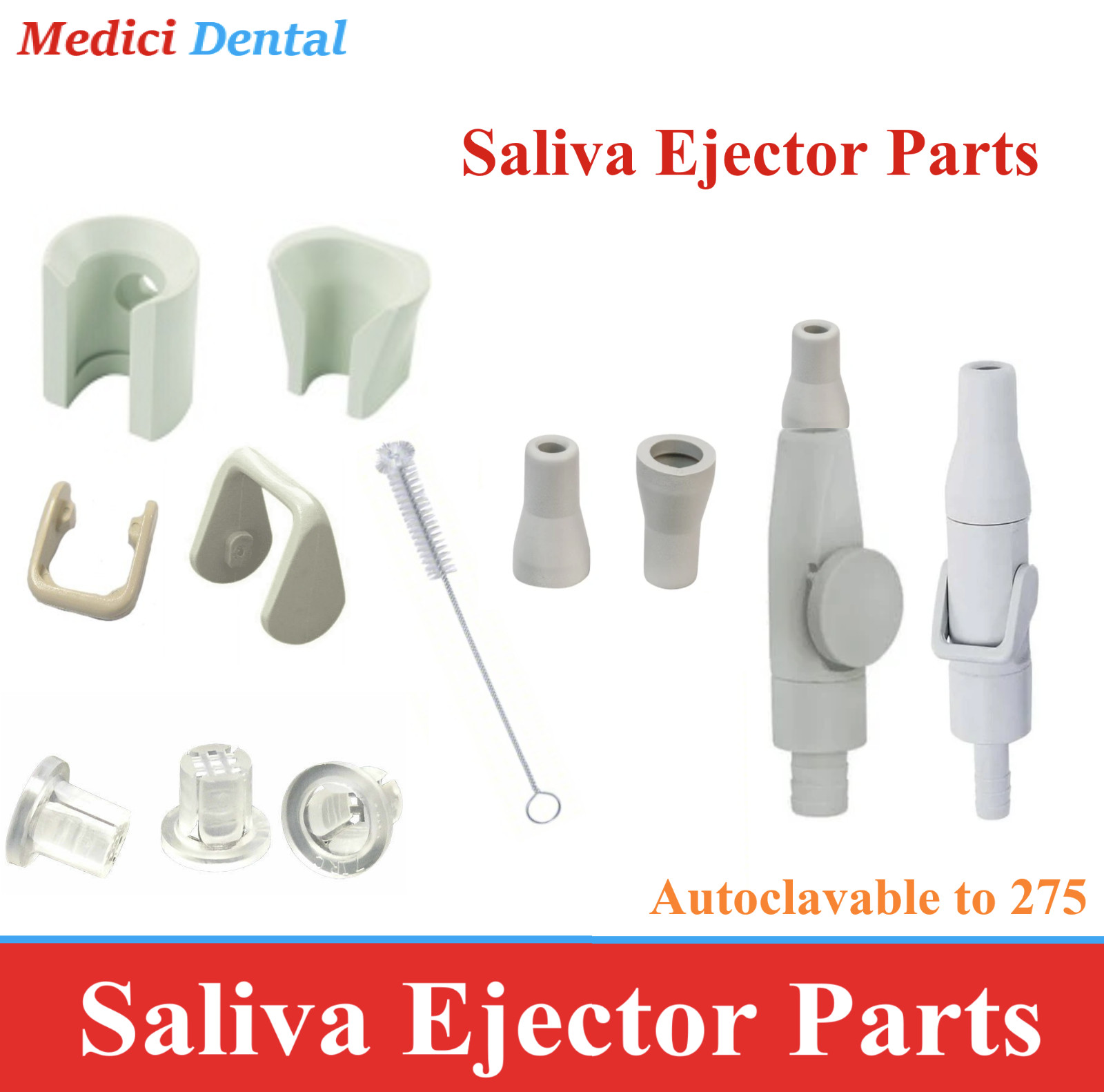 Dental HVE Valve Lever, HVE Mount Holder, SE Valve Lever, A/W Mount, SE Traps