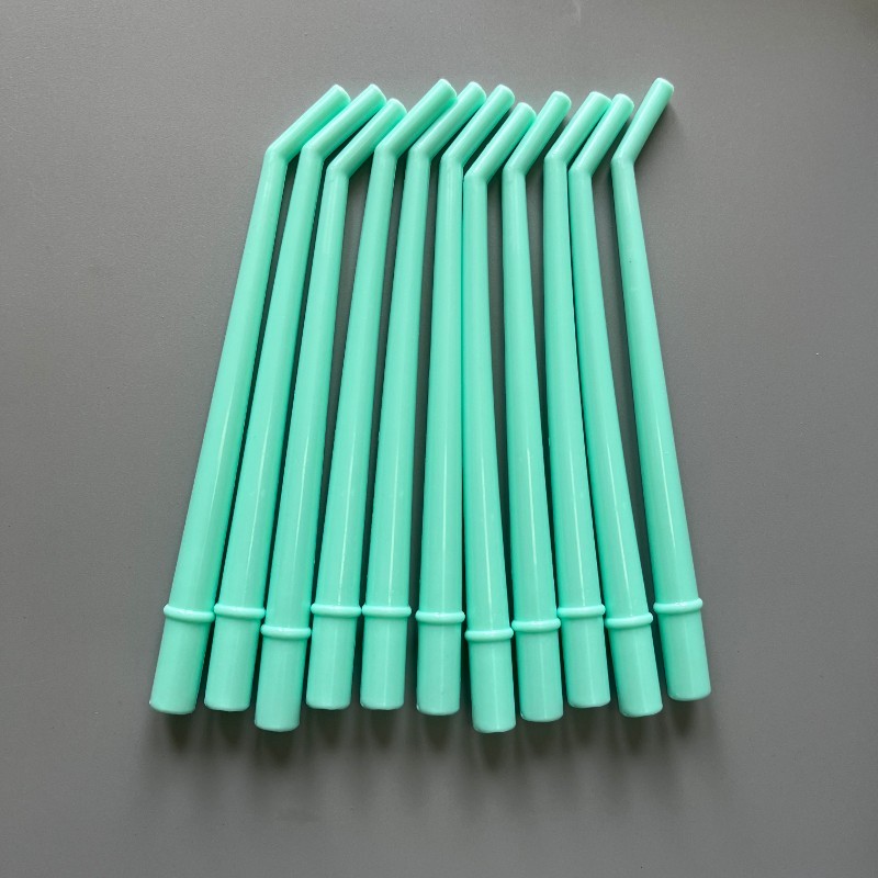 25Pcs (1 Bag) Surgical Aspirator Tips Green Medium 1/4″ Dental Suction Saliva
