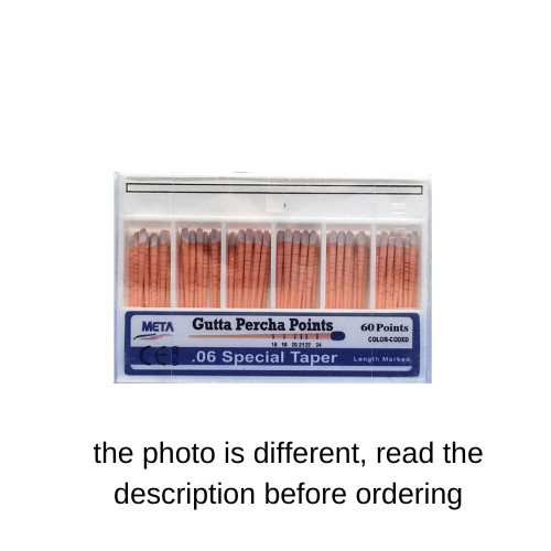 Meta Absorbent Paper Points #60 – Taper 0.04, Color Coded, Spill-Proof