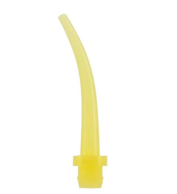 100 Pcs/Bag Disposable Dental Yellow Mixers Intra Oral Impression Mixing Tips