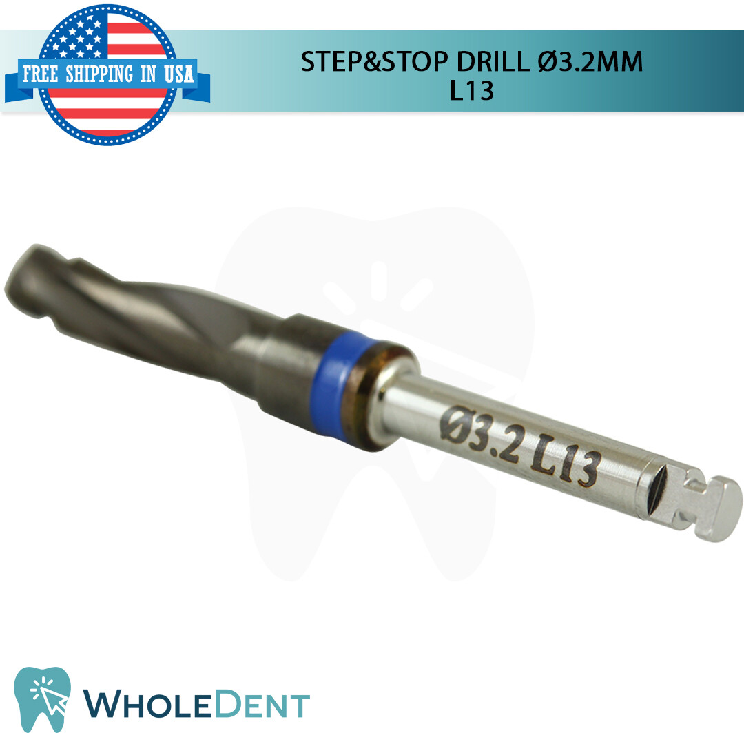 Integral DLC Step&Stop Drill Ø3.2 External Irrigation Pre Stopped Stopper