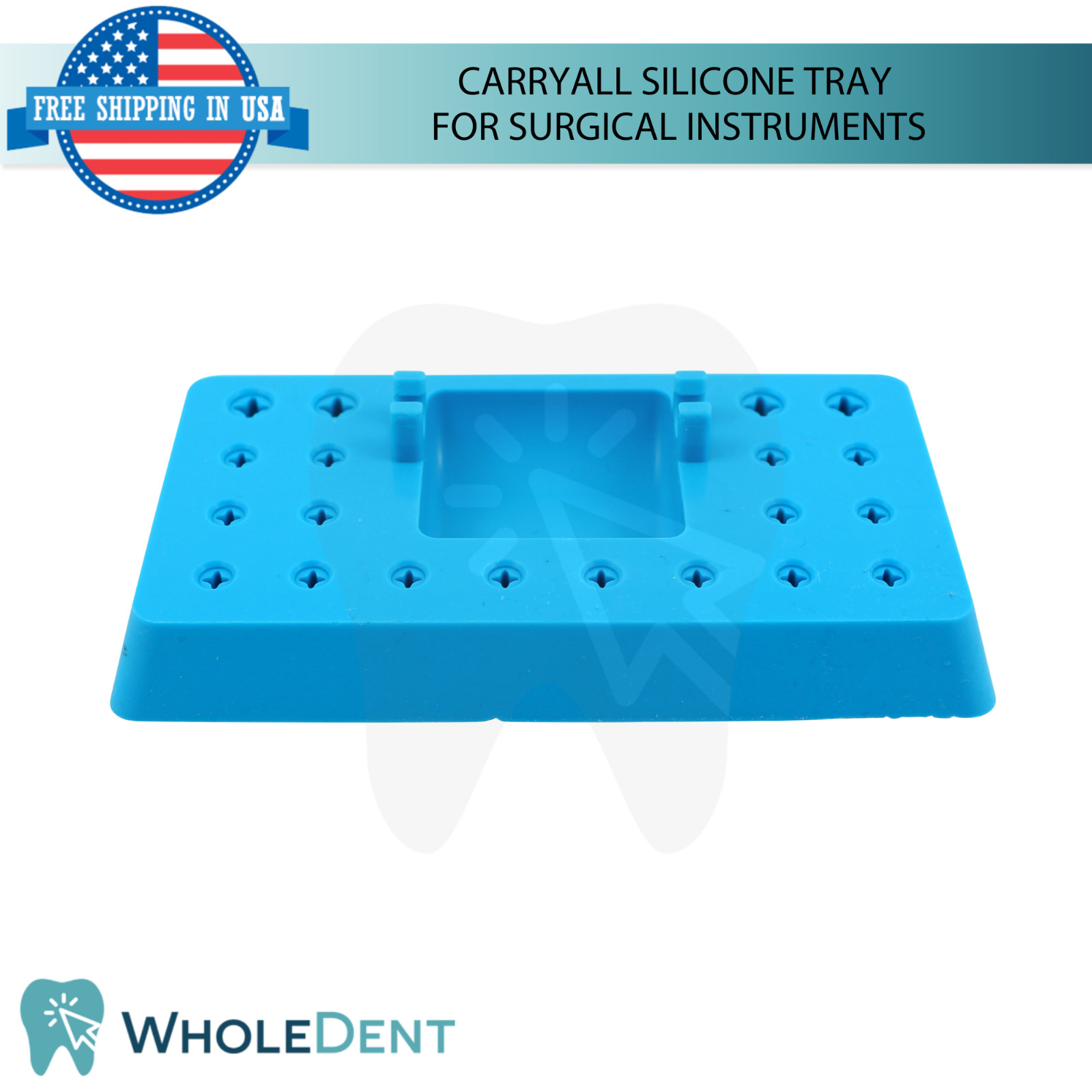 CarryAll Silicone Tray For Dental Tool Instruments 70x130mm Anti-Slip