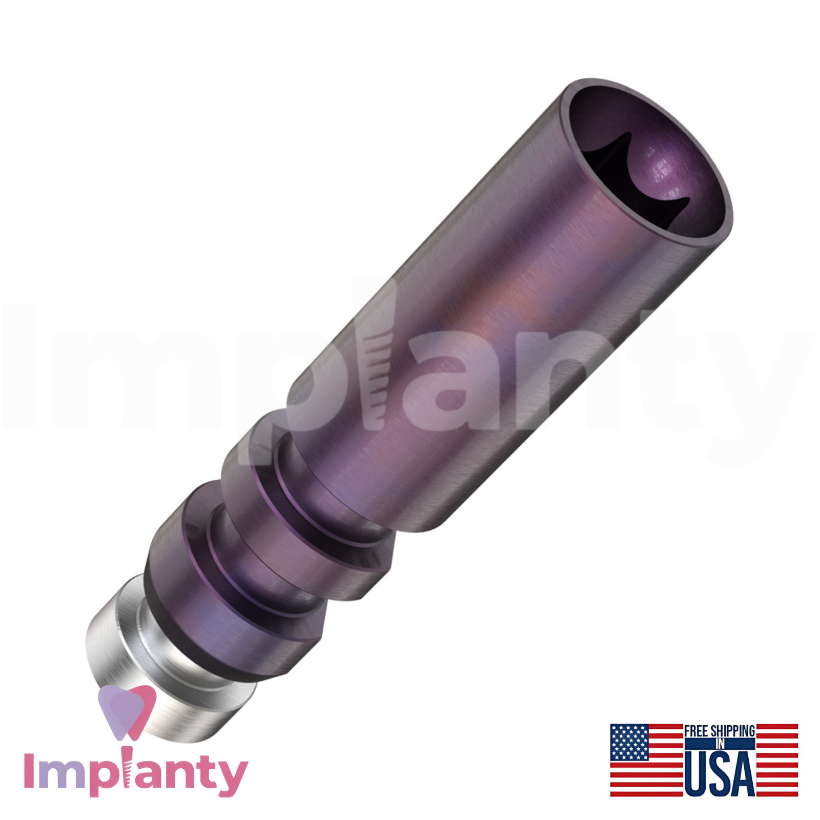 5x Dental Fixture Analog Ø3.5mm Fuchsia Compatible Nobel Replace Select Replica