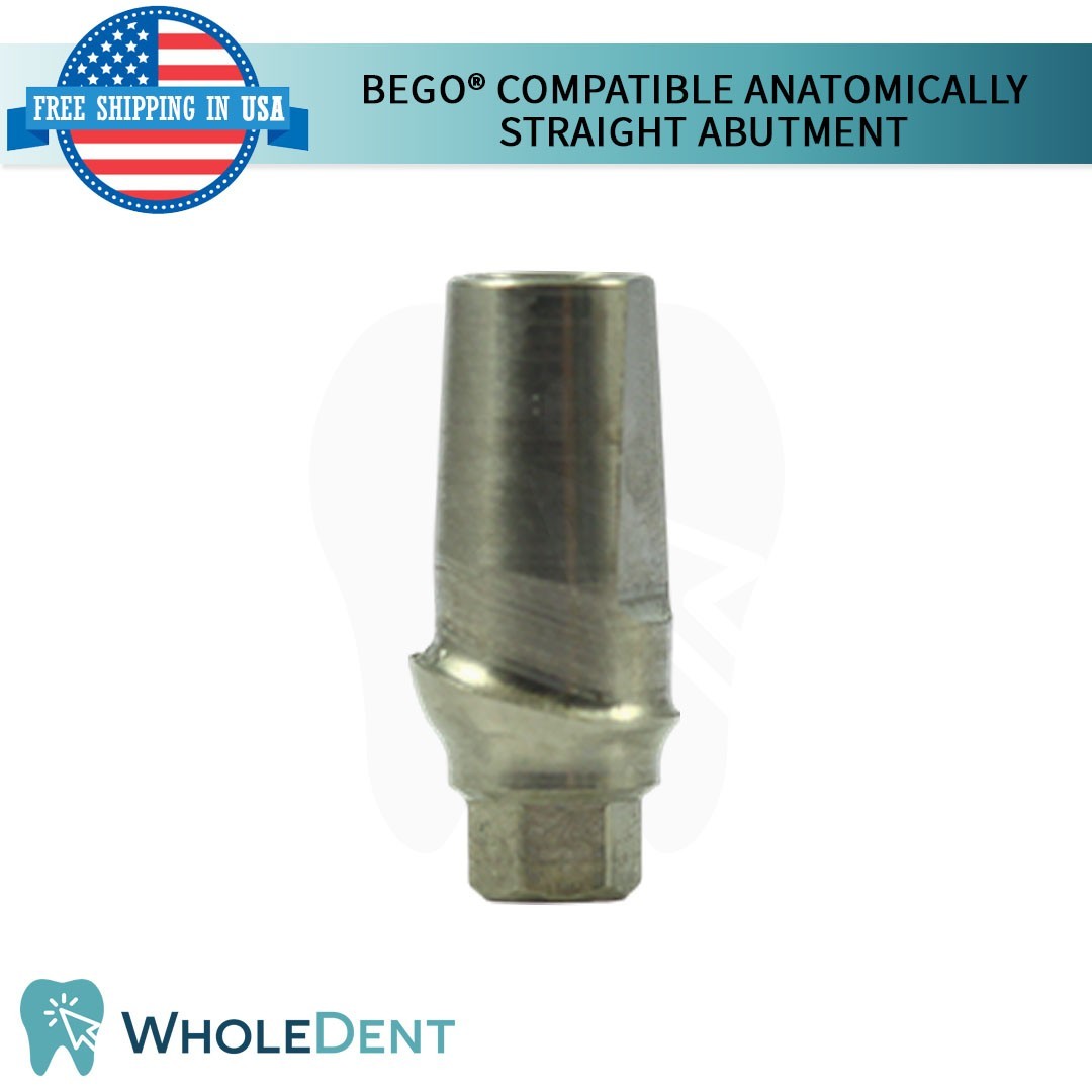10x BEGO® Compatible Anatomic Shaped Straight Prosthetic Dental