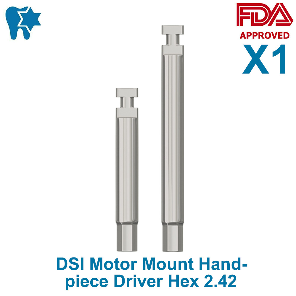 1x Dental DSI Motor Mount Handpiece Driver For Fixture Int Hex Ø2.42mm