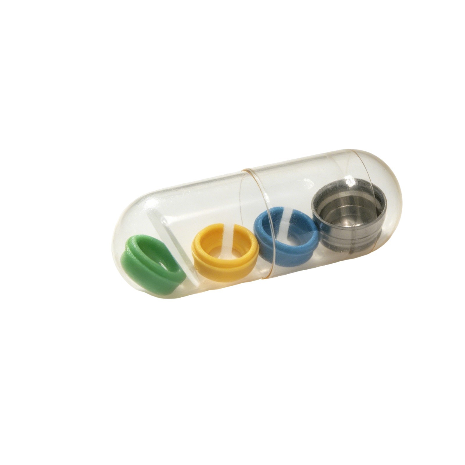 Implant Retention Inserts for Novaloc Overdenture Titanium Housing Kit PEEK Caps