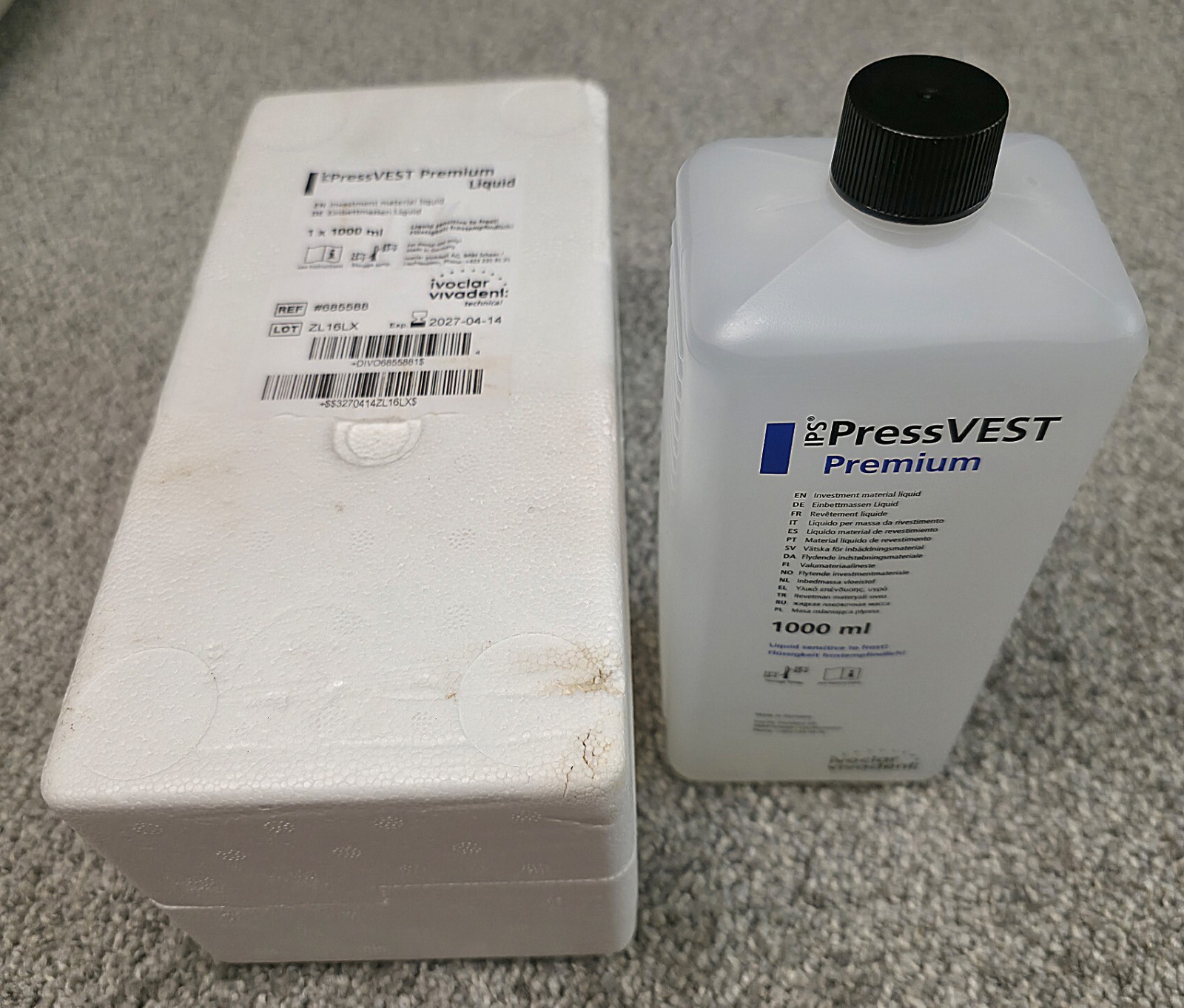 PressVest Premium Investment Liquid 1000 ml. #68558 Exp: 4-14-2027, Lot of 5