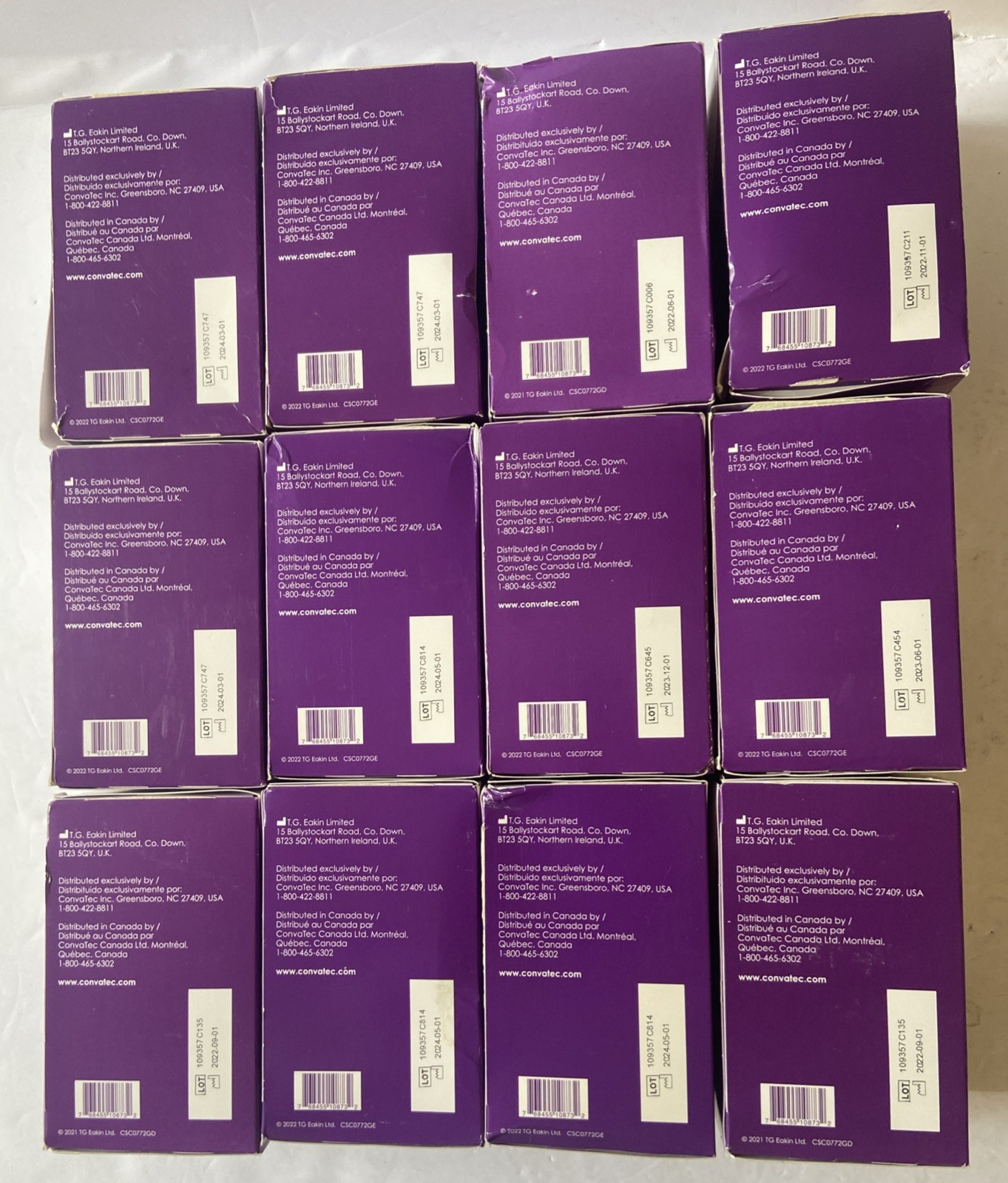 12 BOXES OF EAKIN CONVATEC Cohesive Seals 839002 10 Sealed 2 Open See Pictures