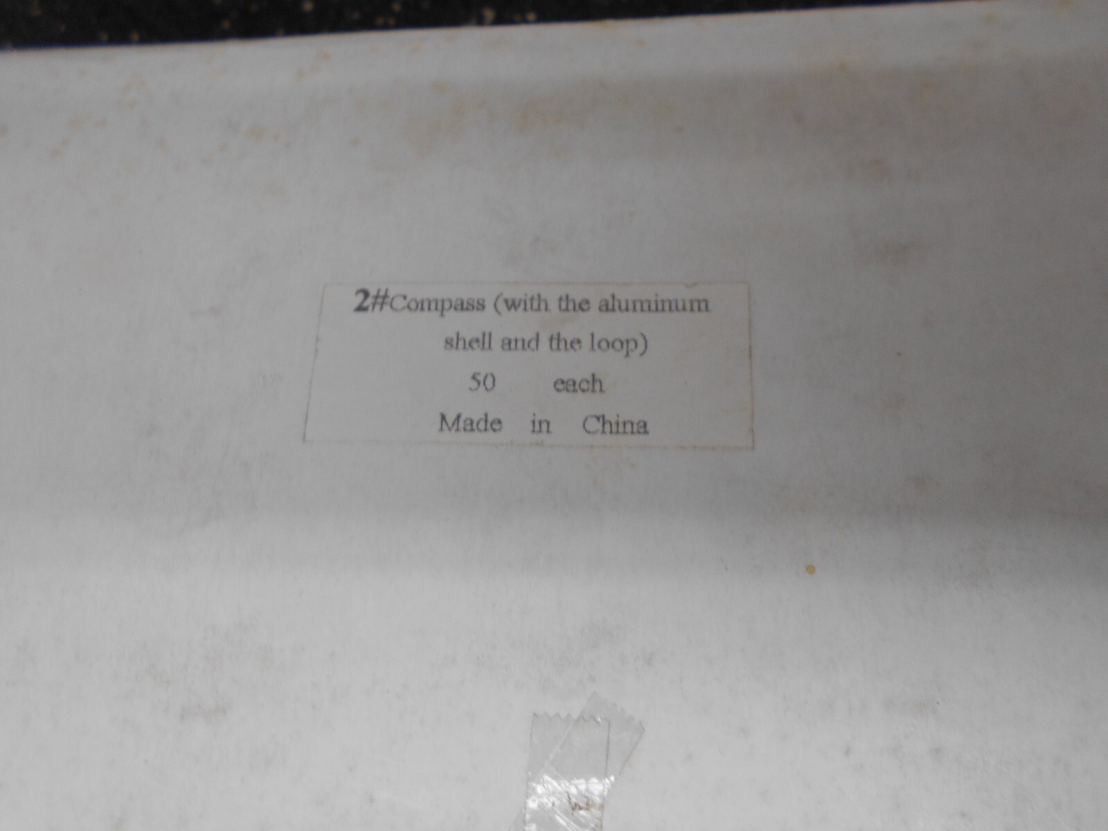 SMALL 40mm ALUMINUM COMPASSES 1398 25 GLASS PLATE BOX OF 50
