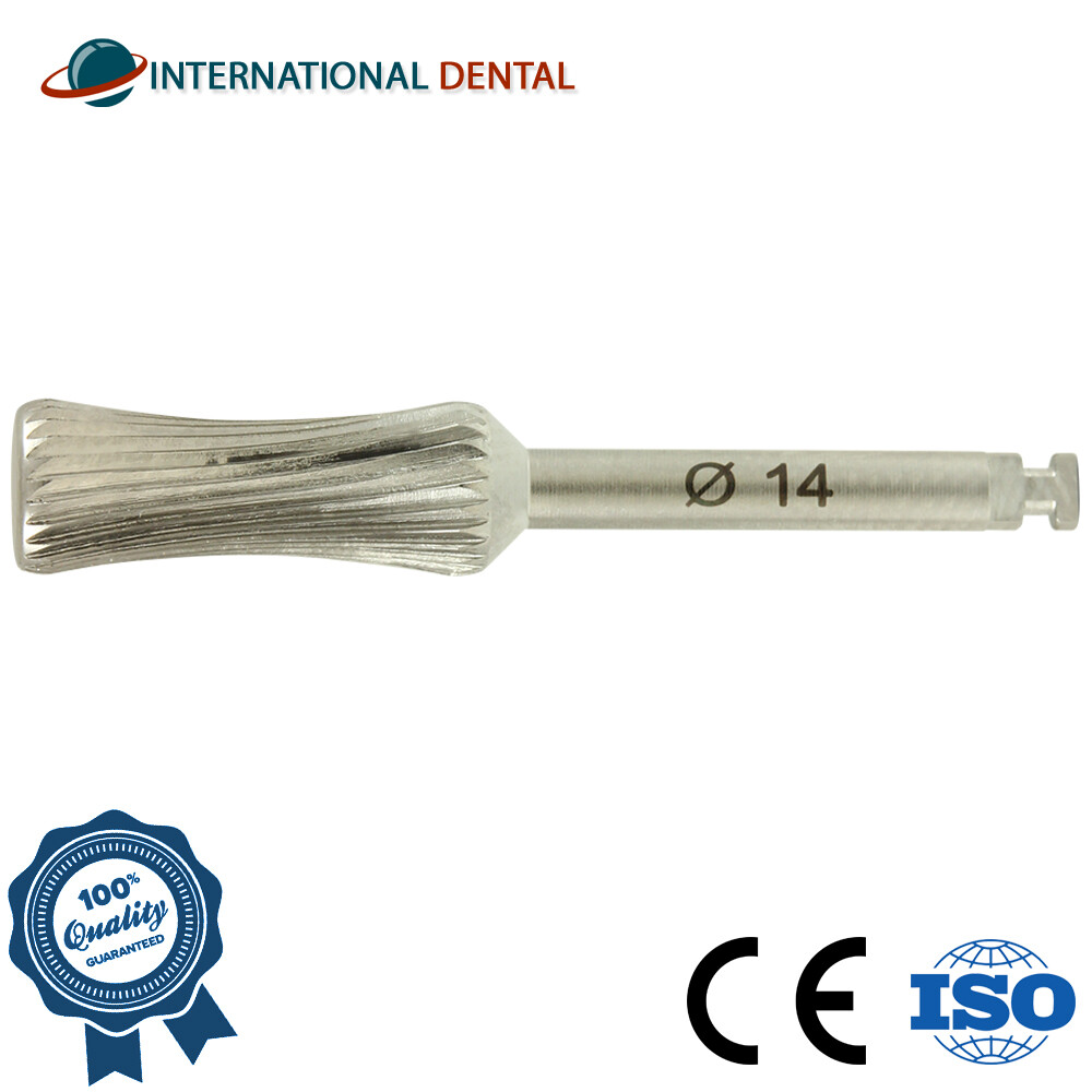 Ø14mm Ridge Contouring Bur Hourglass Cutter Shaping Widing Dental Tool Handpiece